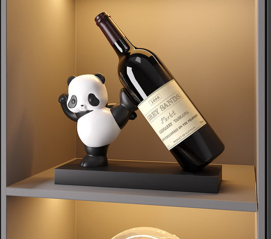 Panda Perch: Panda Decor Home Decor Liquor Rack