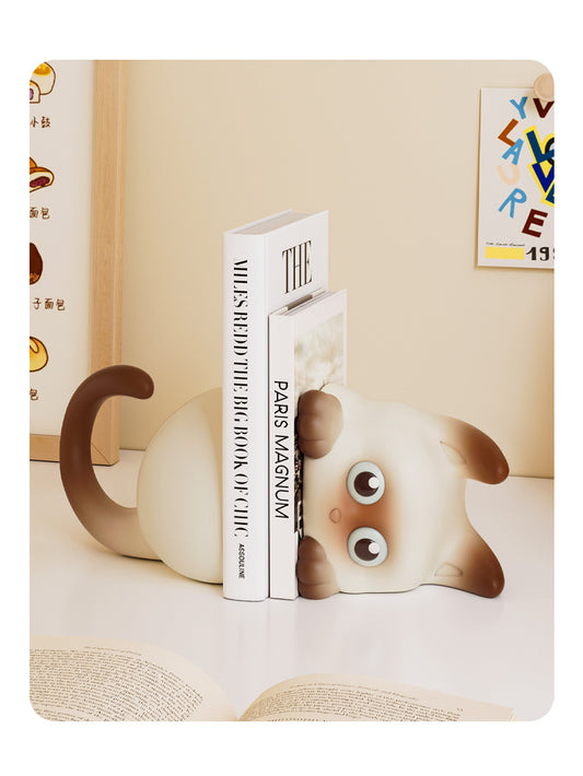 3D Cat Learning Bookends, Office Desktop Decoration Gift