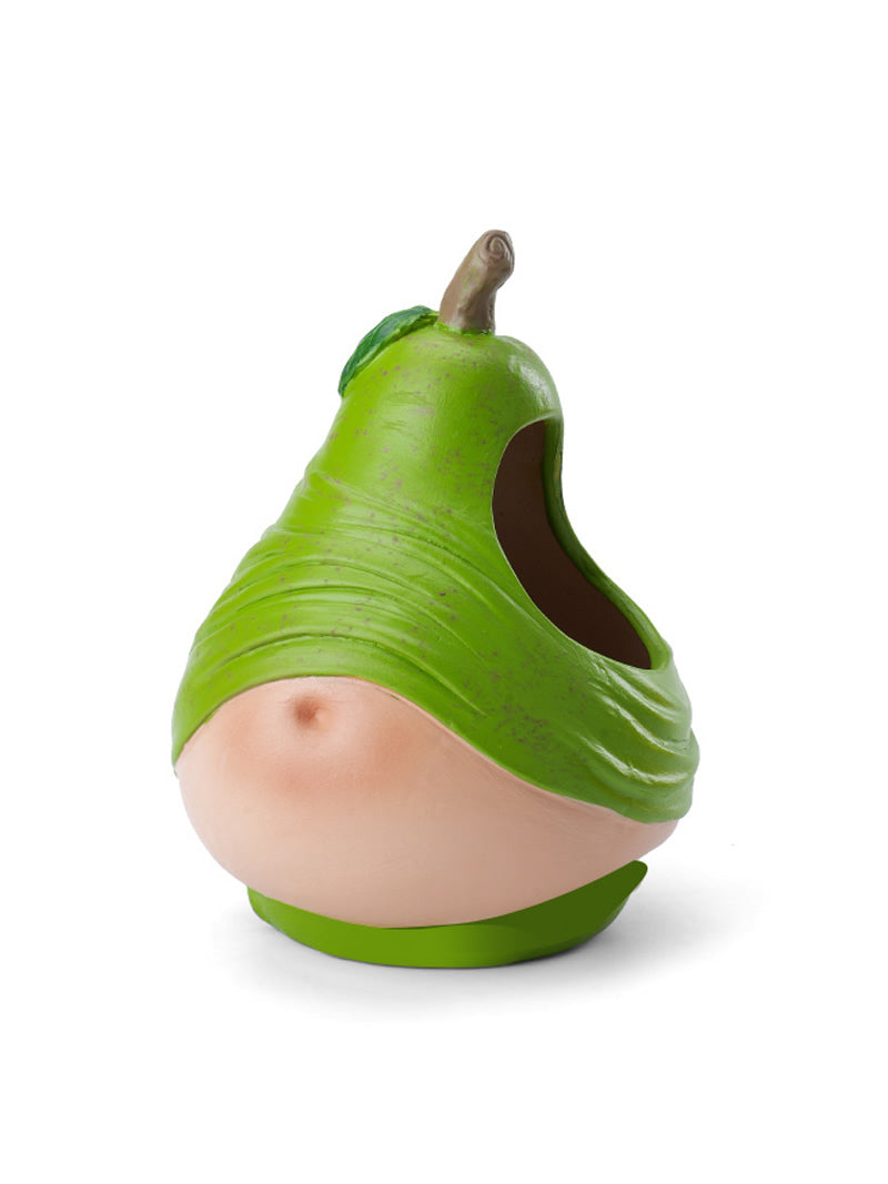 Abstract artistic green pear ashtray, desktop decoration idea