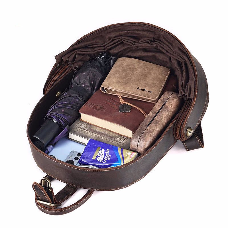 Amazing Beetle Cowhide Backpack, Outdoor Travel Decorative Storage Bag