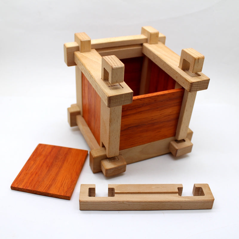 Diy Spliced Wooden Pen Holder, Children’S Building Block Gift