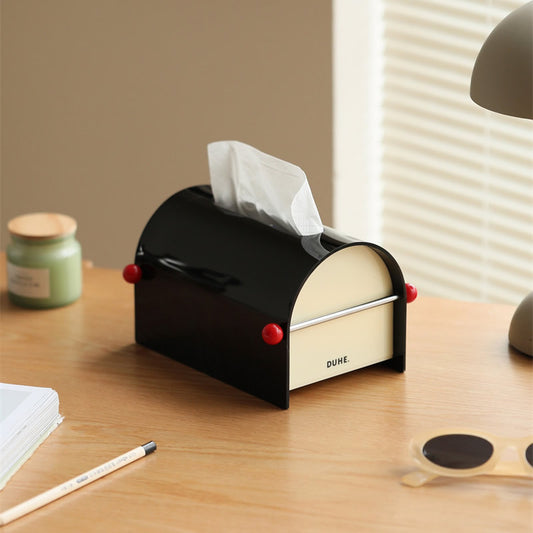 Minimalist Artistic Office Desk Decoration Tissue Box,Acrylic Material