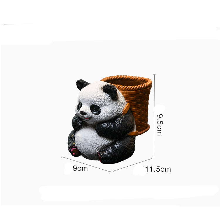 Fun panda pen holder, desktop decoration ideas