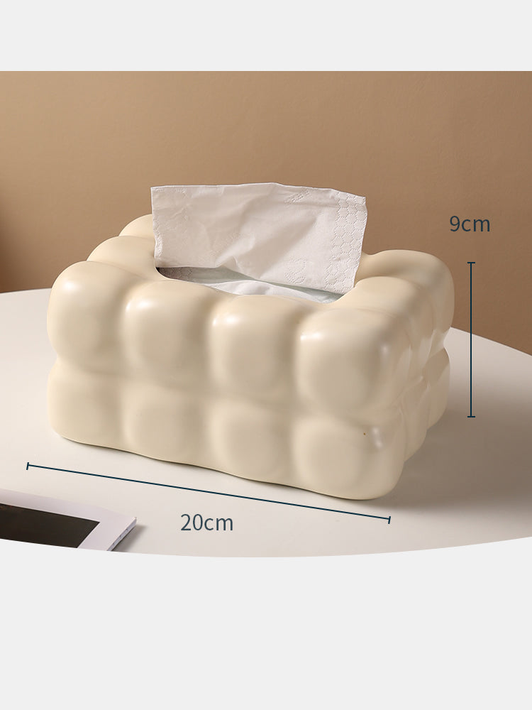 Modern Literary Ceramic Tissue Box, Beautiful Decorative Art Idea