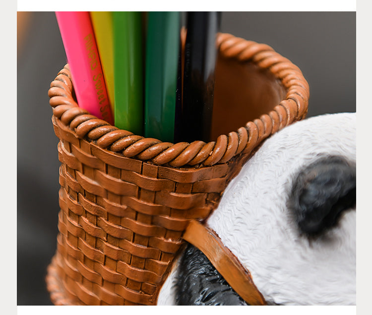 Fun panda pen holder, desktop decoration ideas