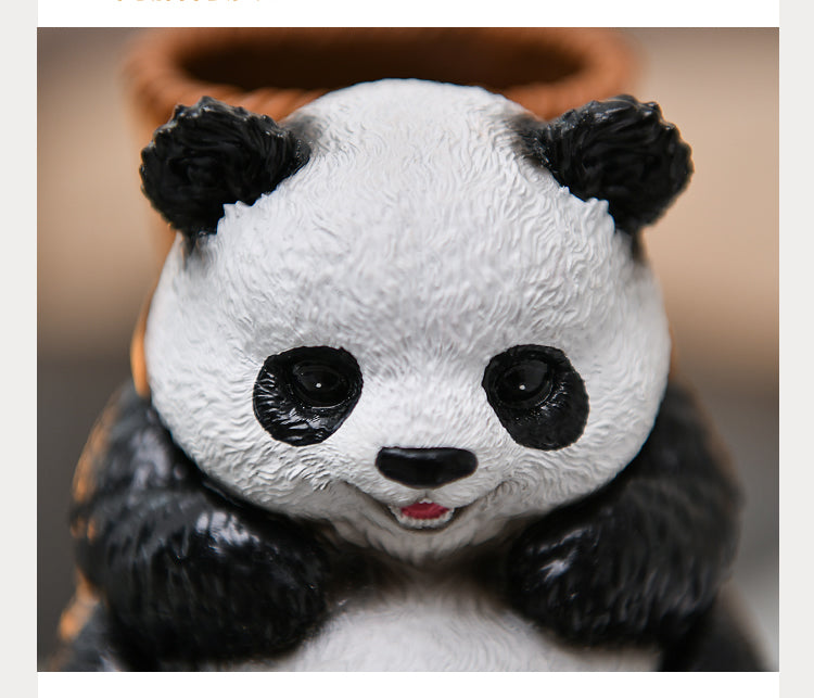 Fun panda pen holder, desktop decoration ideas