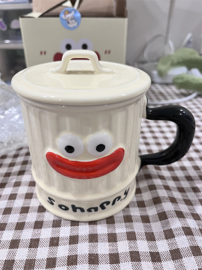 Hilarious Cartoon Expression Ceramic Mug: Perfect for Fun Gifting