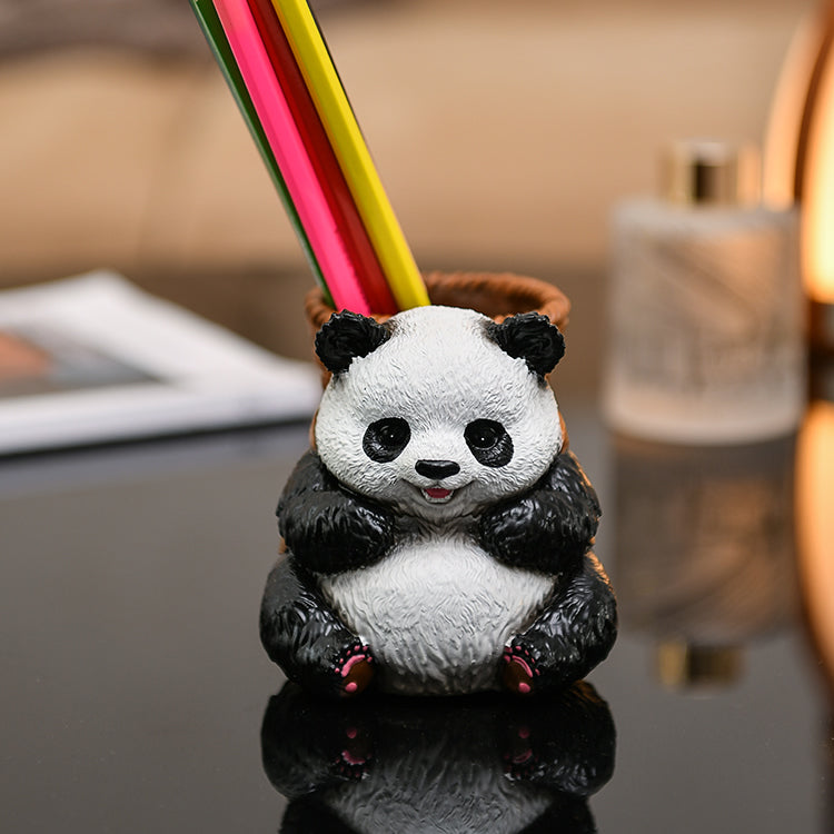 Fun panda pen holder, desktop decoration ideas