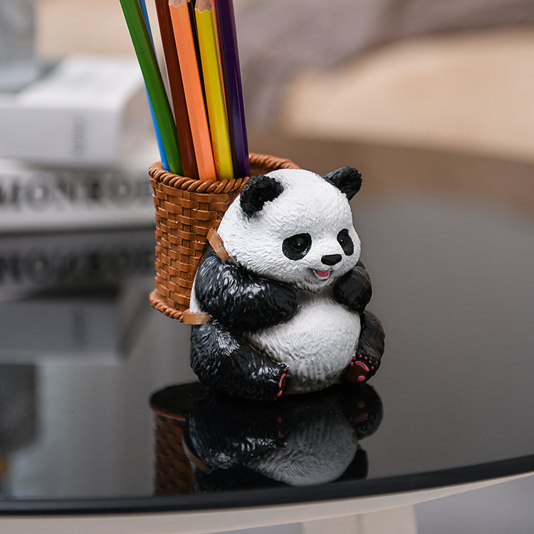 Fun panda pen holder, desktop decoration ideas