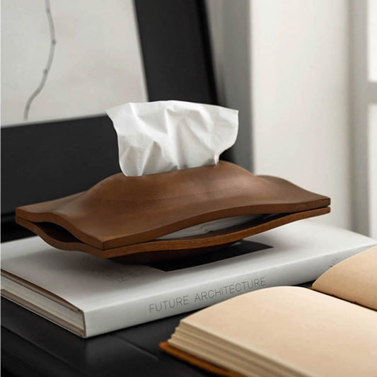 Office Modern Art Wooden Tissue Box, Simple Design