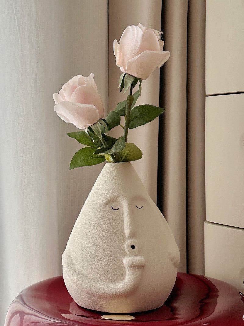 Abstract Art Ceramic Vase: Unique Human Figure Design