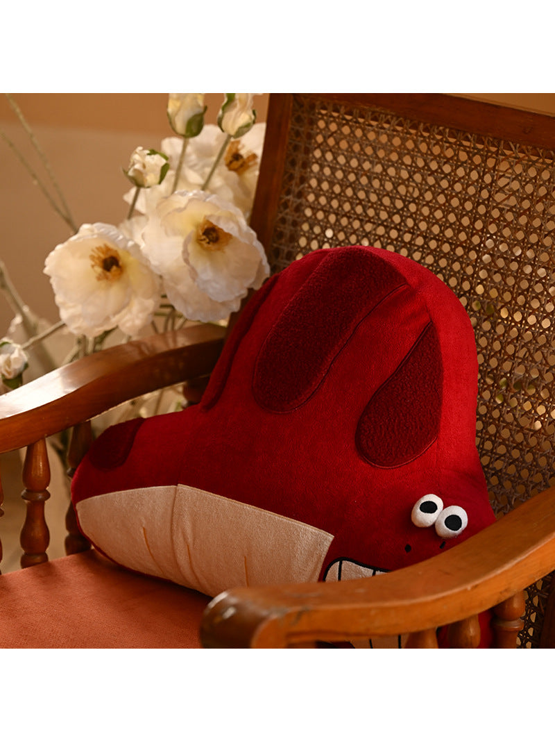 Abstract Cartoon Red Snake Plush Toy, Home Cushion, Holiday Gift