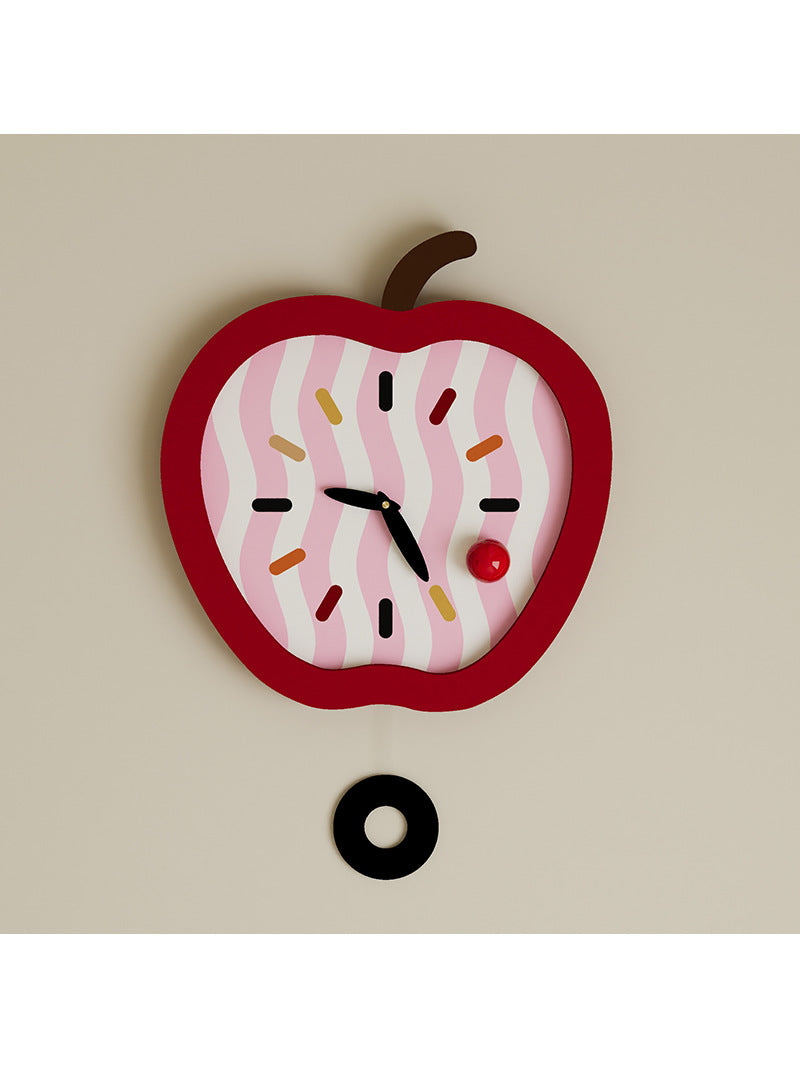 Beautiful Big Apple Wall Clock, Home Decoration Ideas