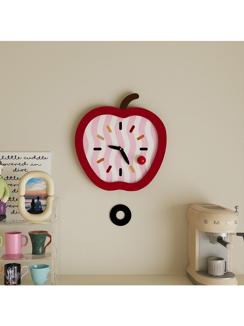 Beautiful Big Apple Wall Clock, Home Decoration Ideas