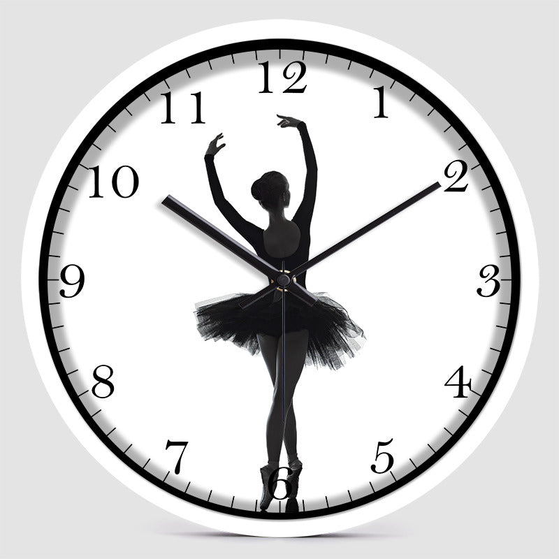 Beautiful Dancing Girl Art Wall Clock,Home Office Decoration