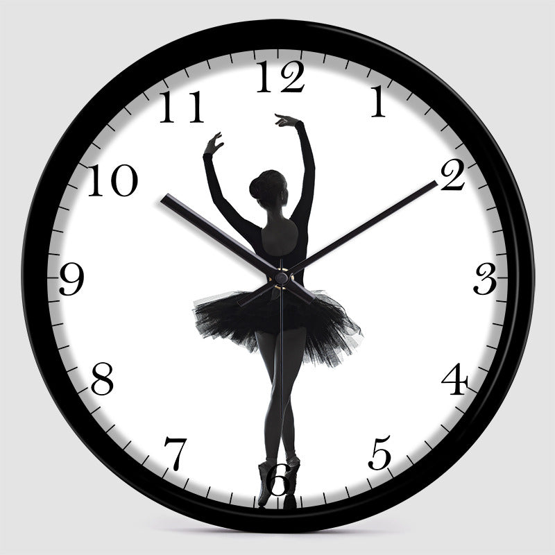 Beautiful Dancing Girl Art Wall Clock,Home Office Decoration