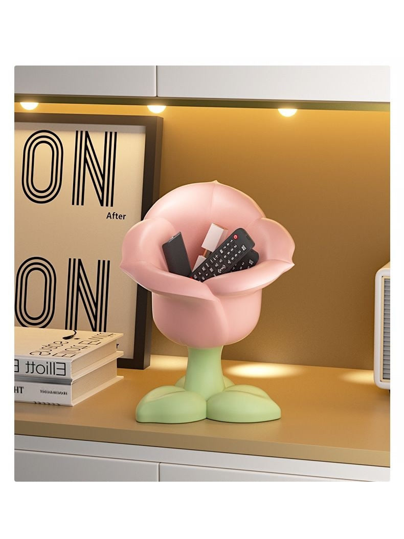 Beautiful Flower Pen Holder, Office Desk Decoration, Christmas Gift