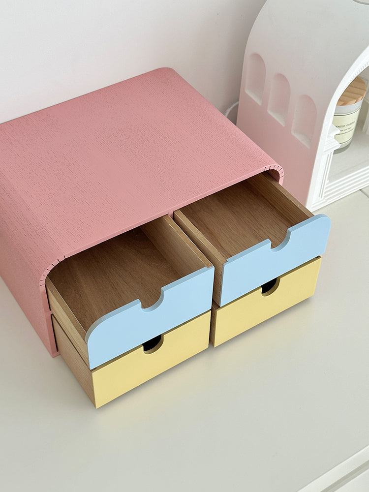 Beautiful Macaron Color Desktop Organizing Storage Box,Creative Gift