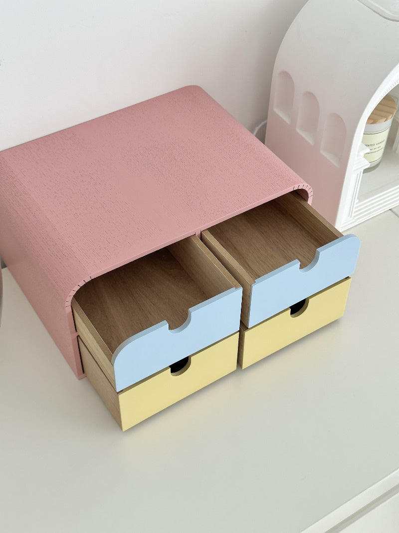 Beautiful Macaron Color Desktop Organizing Storage Box,Creative Gift