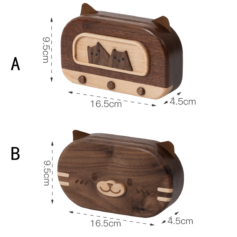 Beautiful Wooden Jewelry Box, Cat Design Inspiration, Gift Ideas For Girls