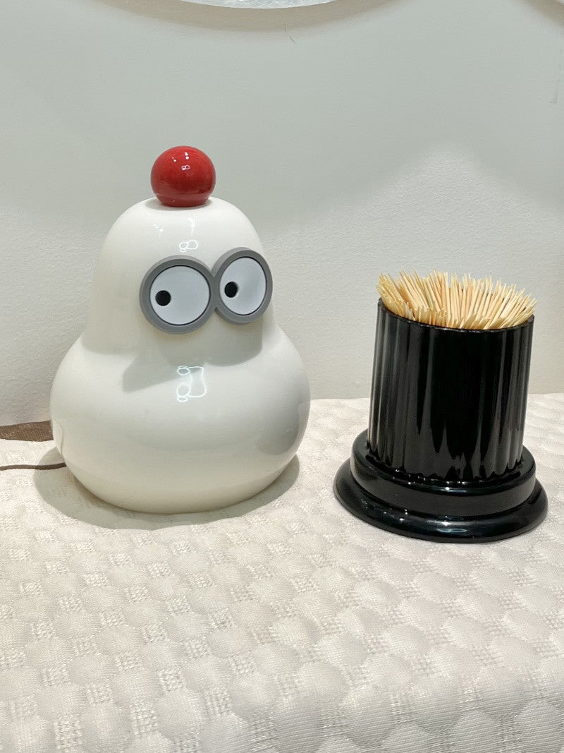 Big-Eyed Cartoon Doll Toothpick Holder: Perfect for Home or Party Decor