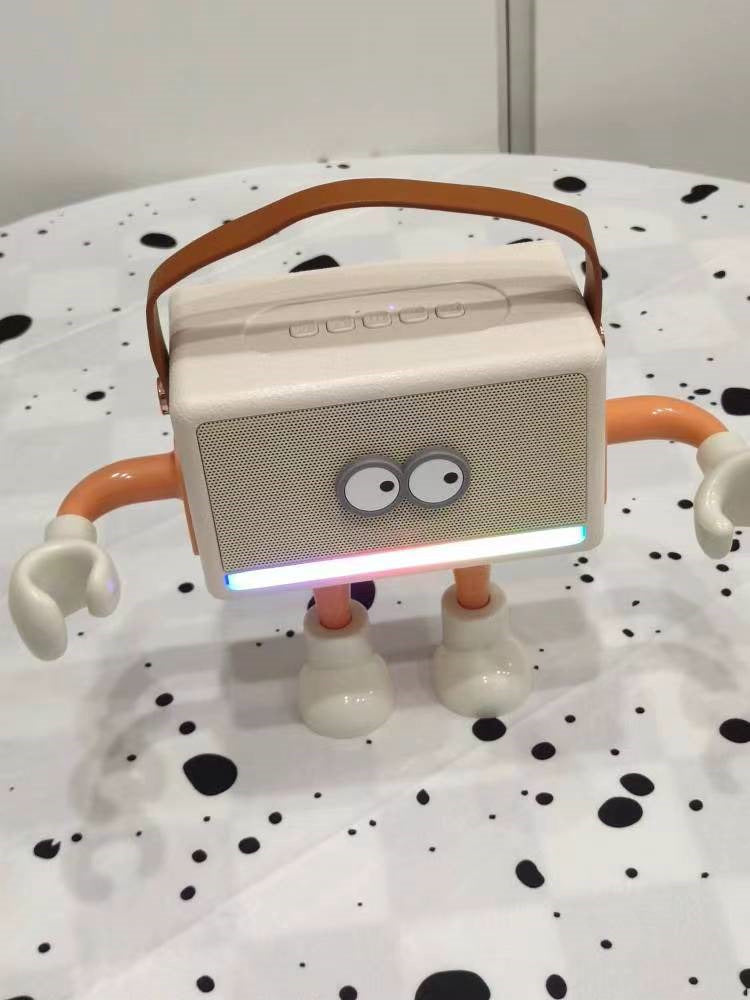 Big-eyed Doll Bluetooth Speaker with Ambient Light,Creative Gift