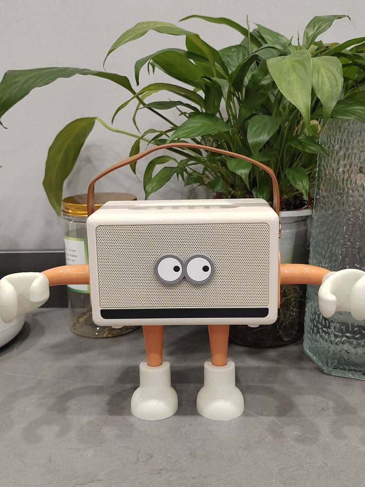 Big-eyed Doll Bluetooth Speaker with Ambient Light,Creative Gift