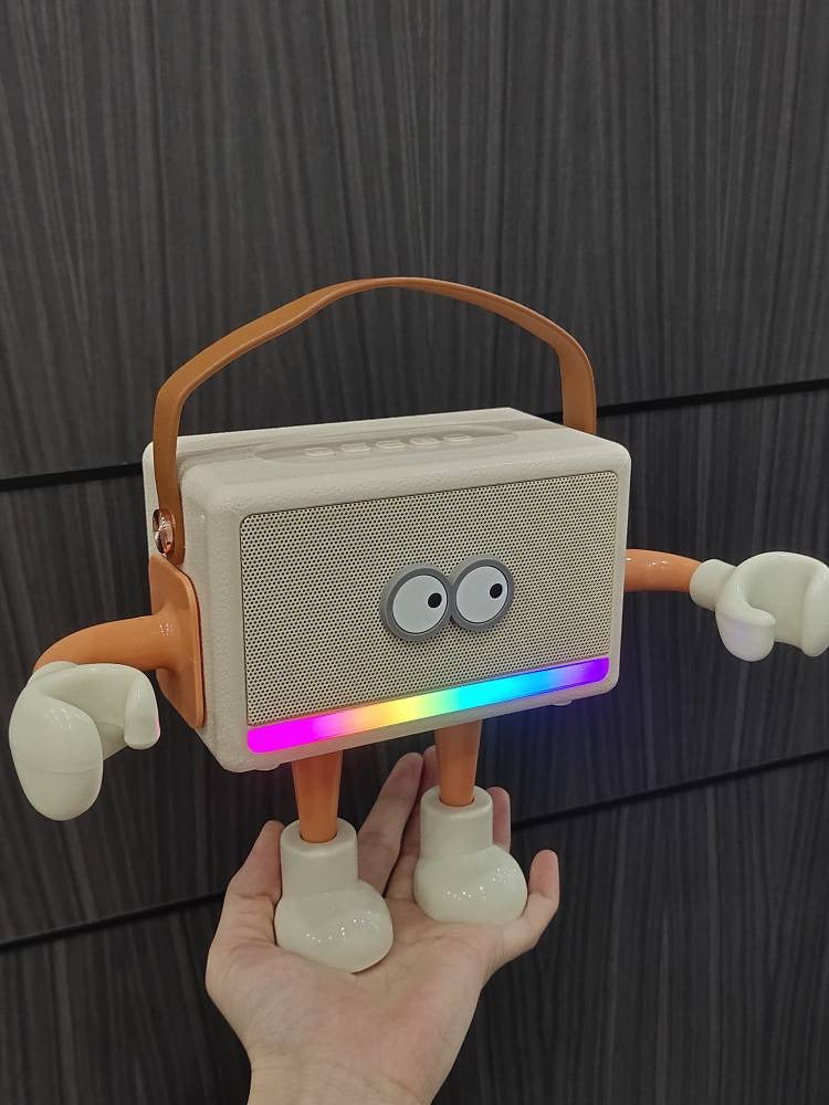 Big-eyed Doll Bluetooth Speaker with Ambient Light,Creative Gift