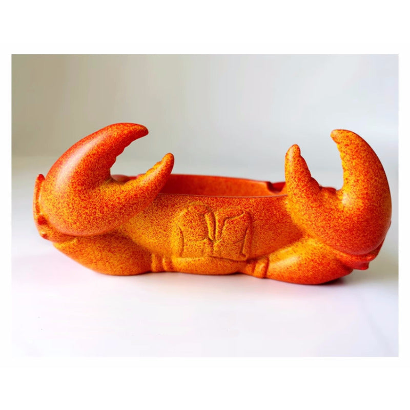 Big red crab ashtray, unique office desktop decoration