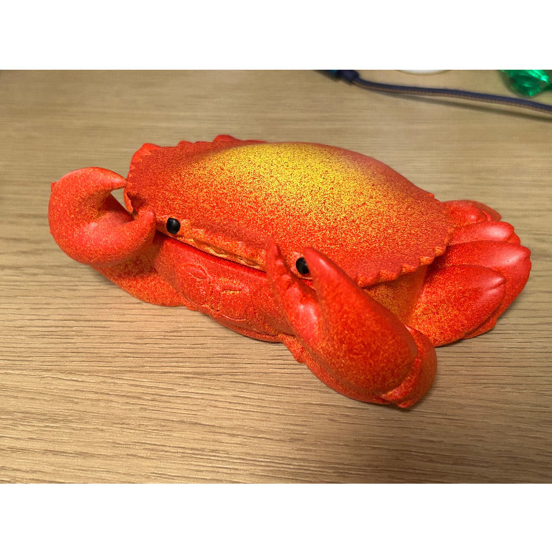 Big red crab ashtray, unique office desktop decoration