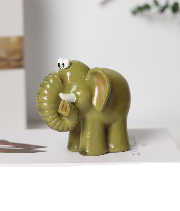 Cartoon Elephant Glasses Holder,Desktop Animal Ornaments