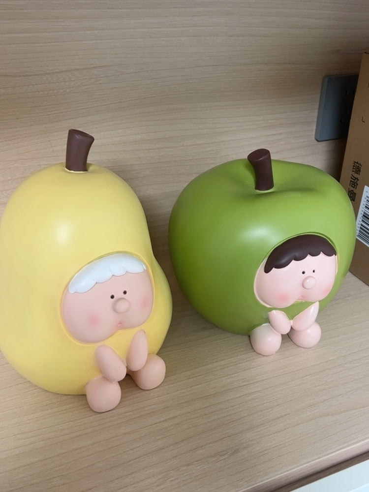 Cartoon Fruit Piggy Bank, Creative Holiday Gift For Children, Desktop Decoration Props