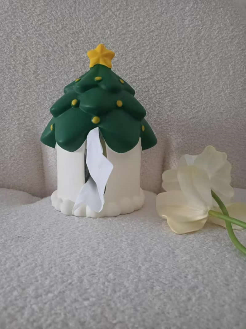 Christmas Tree House Facial Tissue Holder, Christmas Decoration Ideas