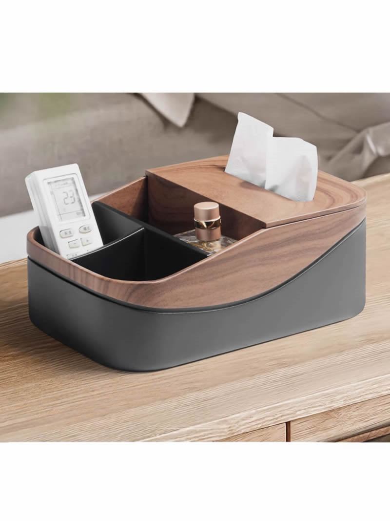 Classic Tissue Box With Storage Box,Desktop Organization