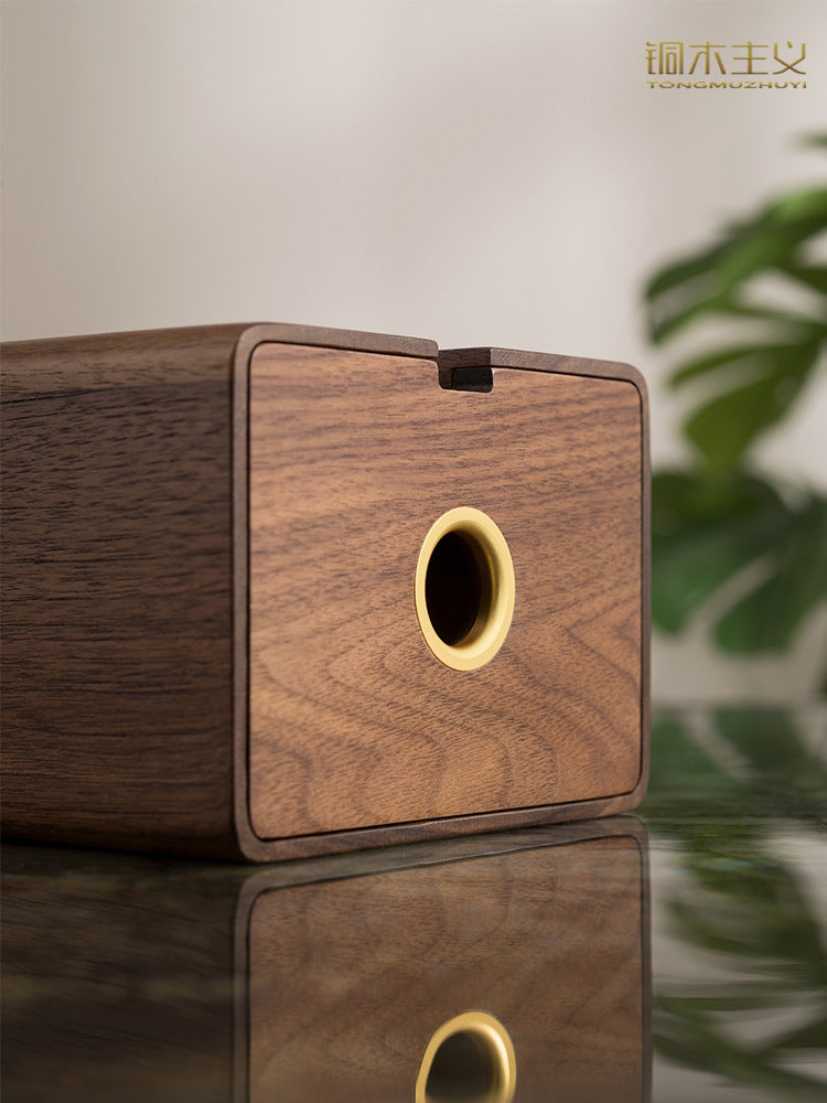 Classic Black Walnut Wood Tissue Box: Timeless Elegance for Any Room