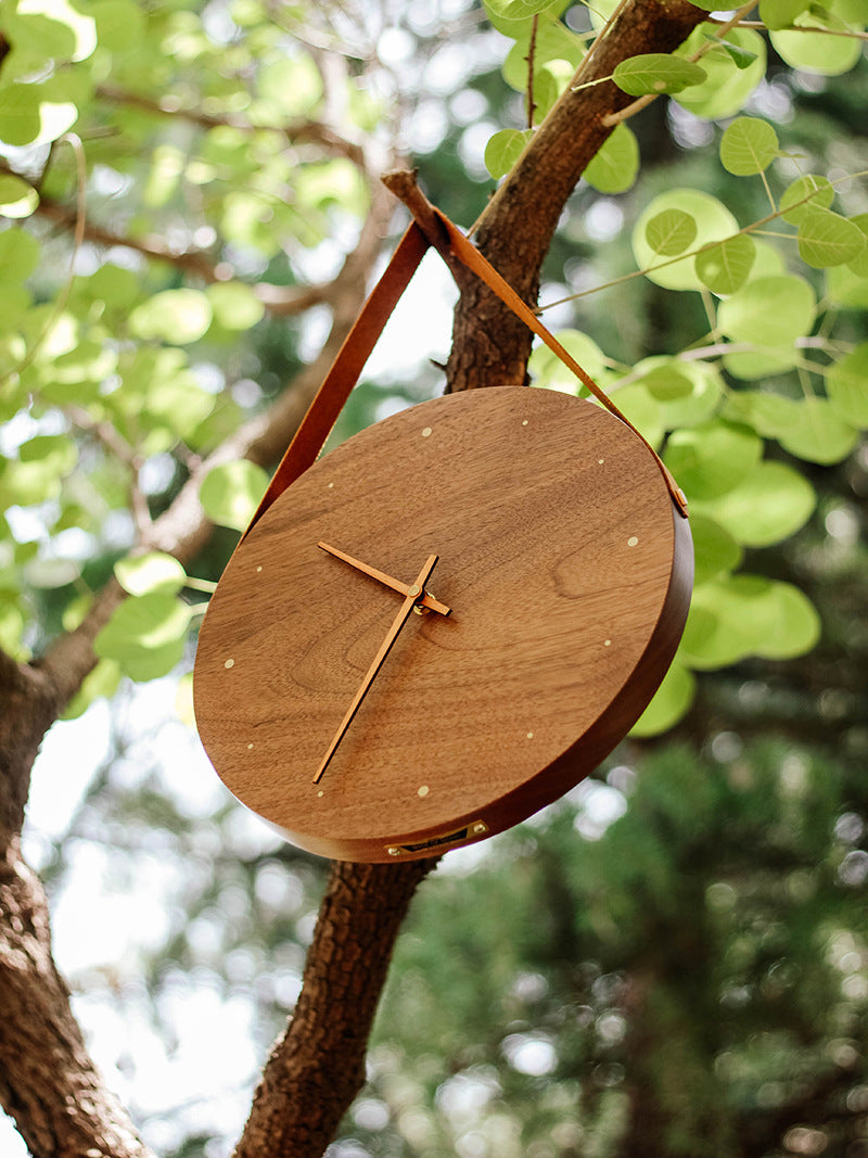 Classic Wooden Art Silent Wall Clock - Timeless and Elegant Design