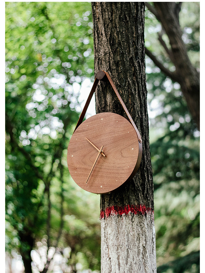 Classic Wooden Art Silent Wall Clock - Timeless and Elegant Design