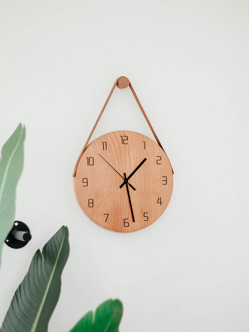 Classic Wooden Art Silent Wall Clock - Timeless and Elegant Design