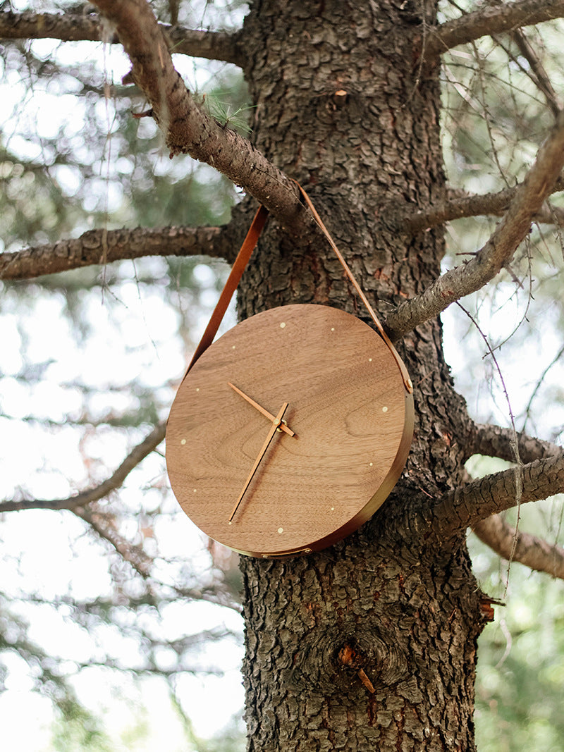 Classic Wooden Art Silent Wall Clock - Timeless and Elegant Design