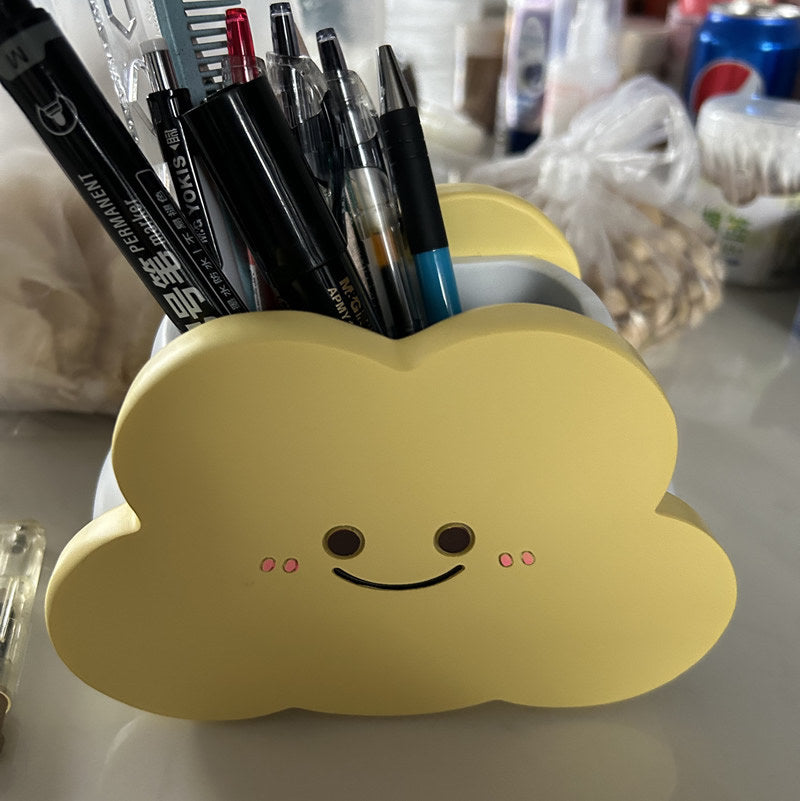 Cloud-Themed Desk Pen Holder,Office Stationery Organizer Storage