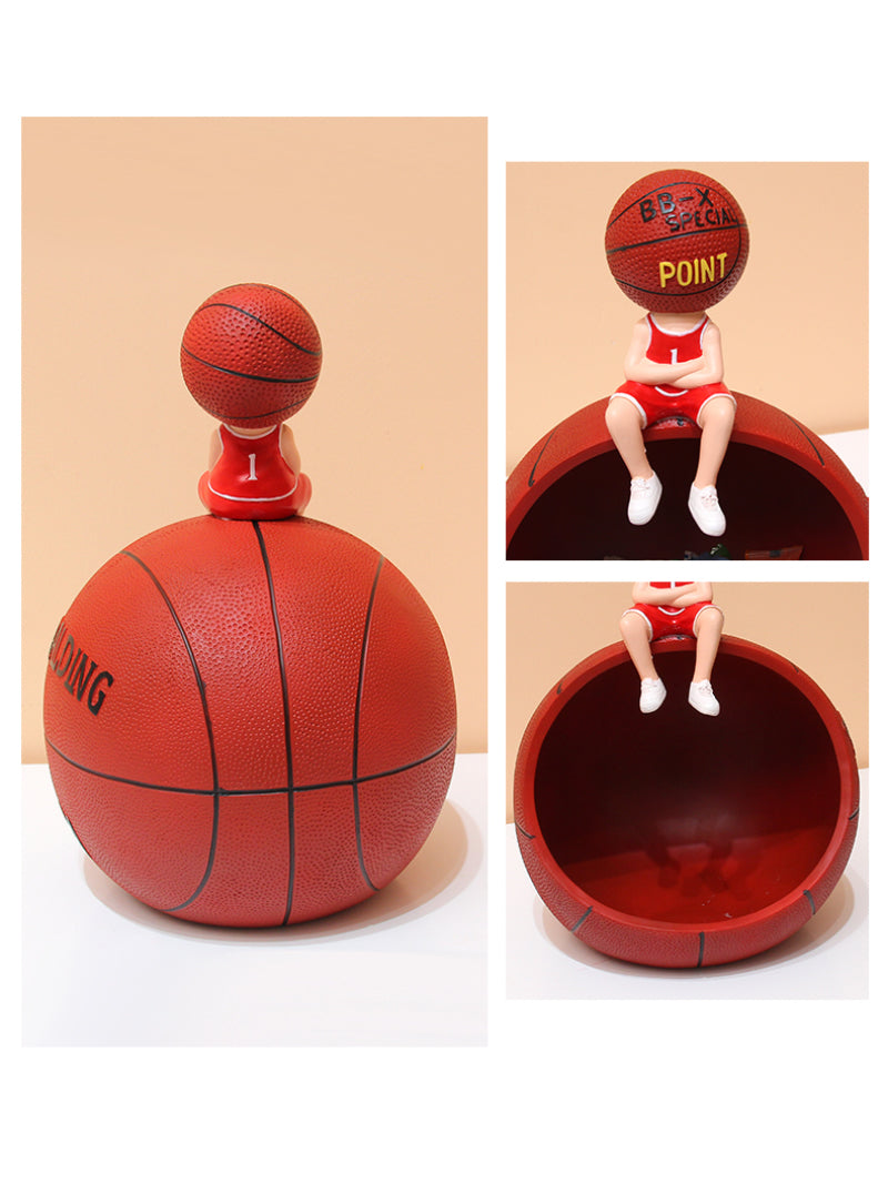 Creative Basketball Desktop Decoration Storage, Candy Plate