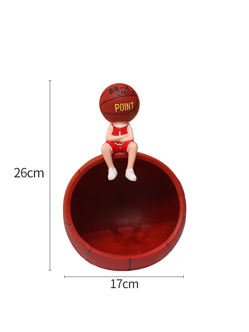 Creative Basketball Desktop Decoration Storage, Candy Plate