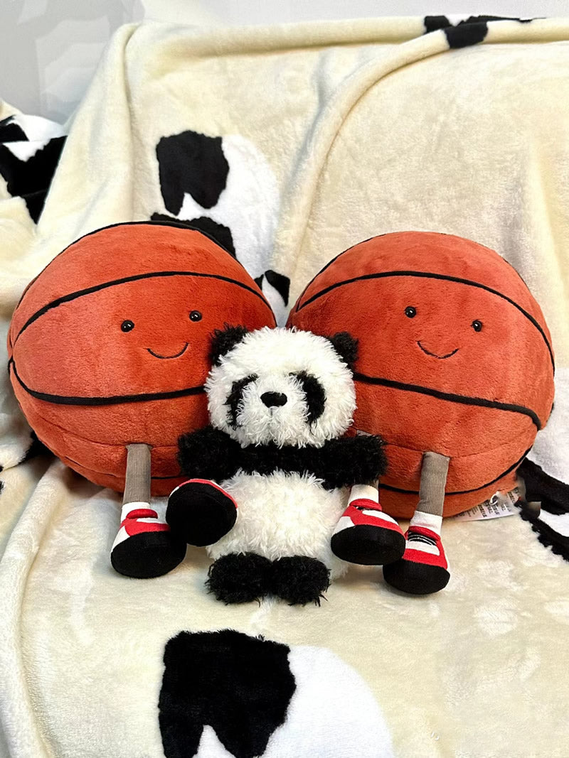 Creative Basketball Football Cartoon Plush Pillow, Decorative Gift For Children