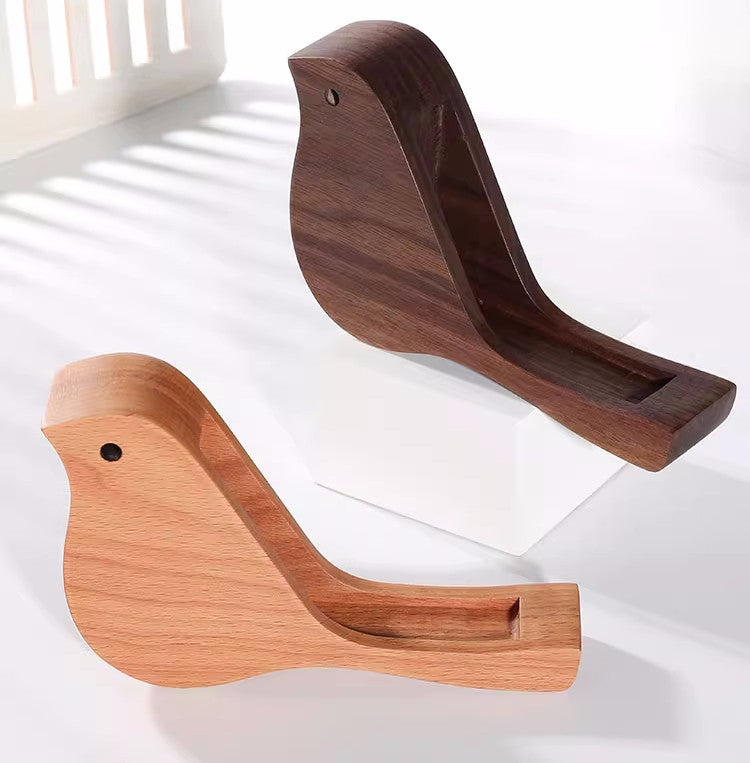 Creative Bird Office Wooden Business Card Holder