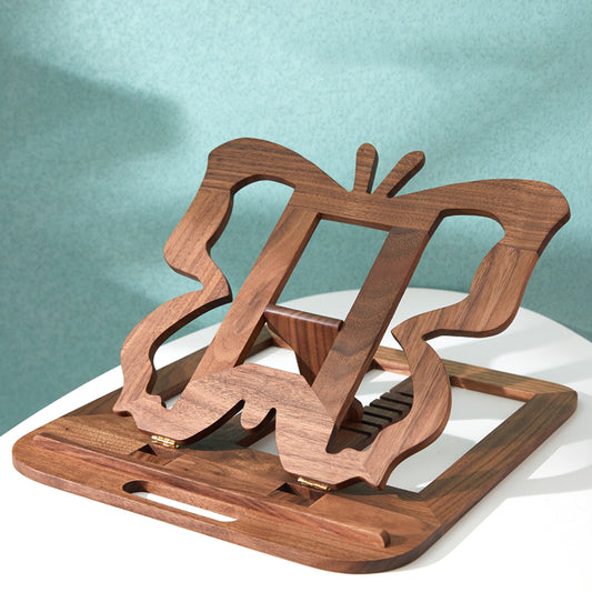 Creative Butterfly Shaped Wooden Laptop Stand,Angle Can Be Adjusted