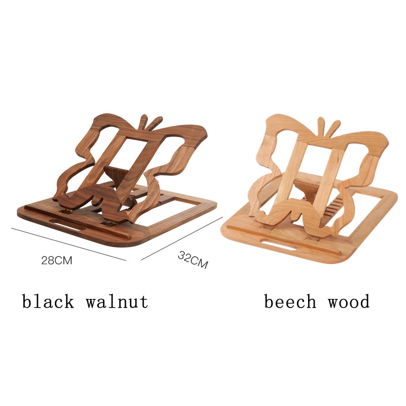 Creative Butterfly Shaped Wooden Laptop Stand,Angle Can Be Adjusted