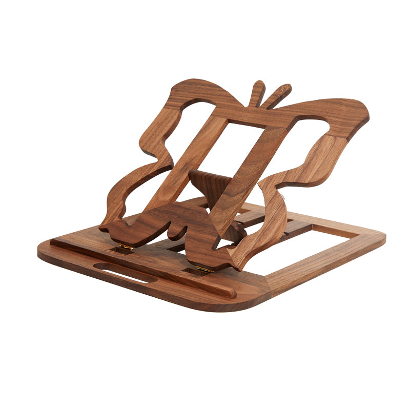 Creative Butterfly Shaped Wooden Laptop Stand,Angle Can Be Adjusted