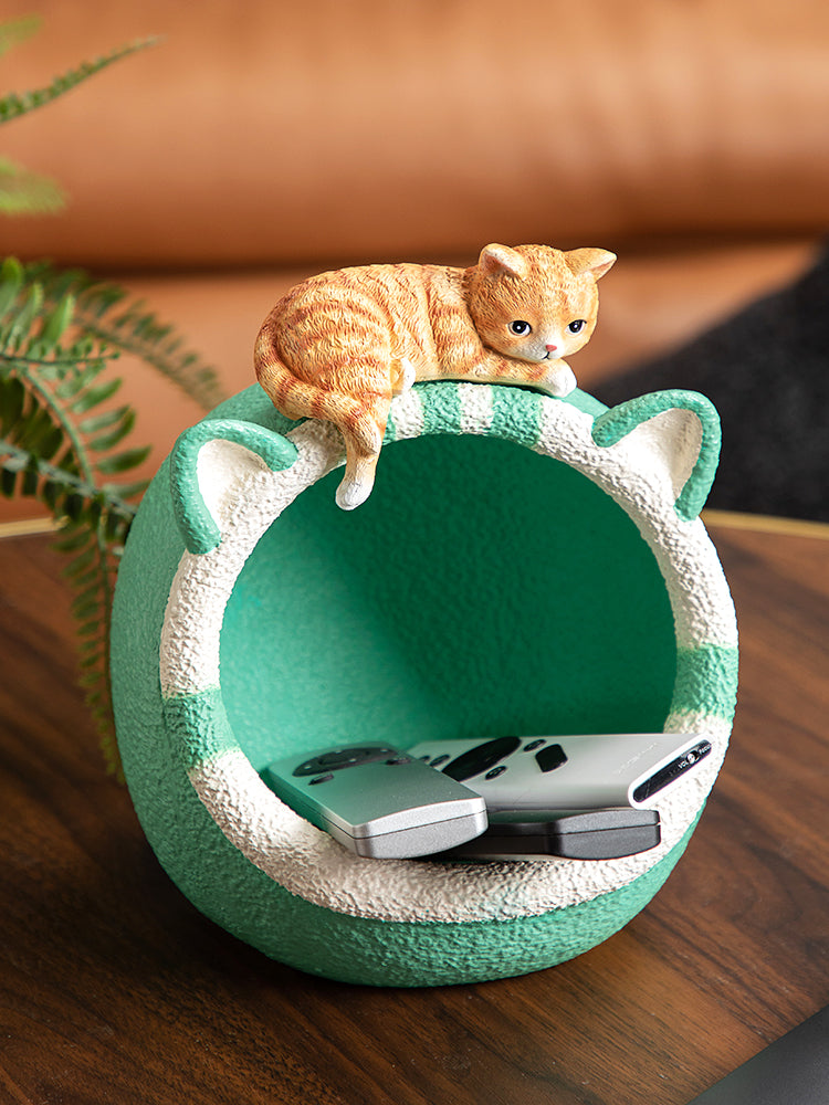 Creative Cat Den Shape Desktop Storage Box,Home Decor