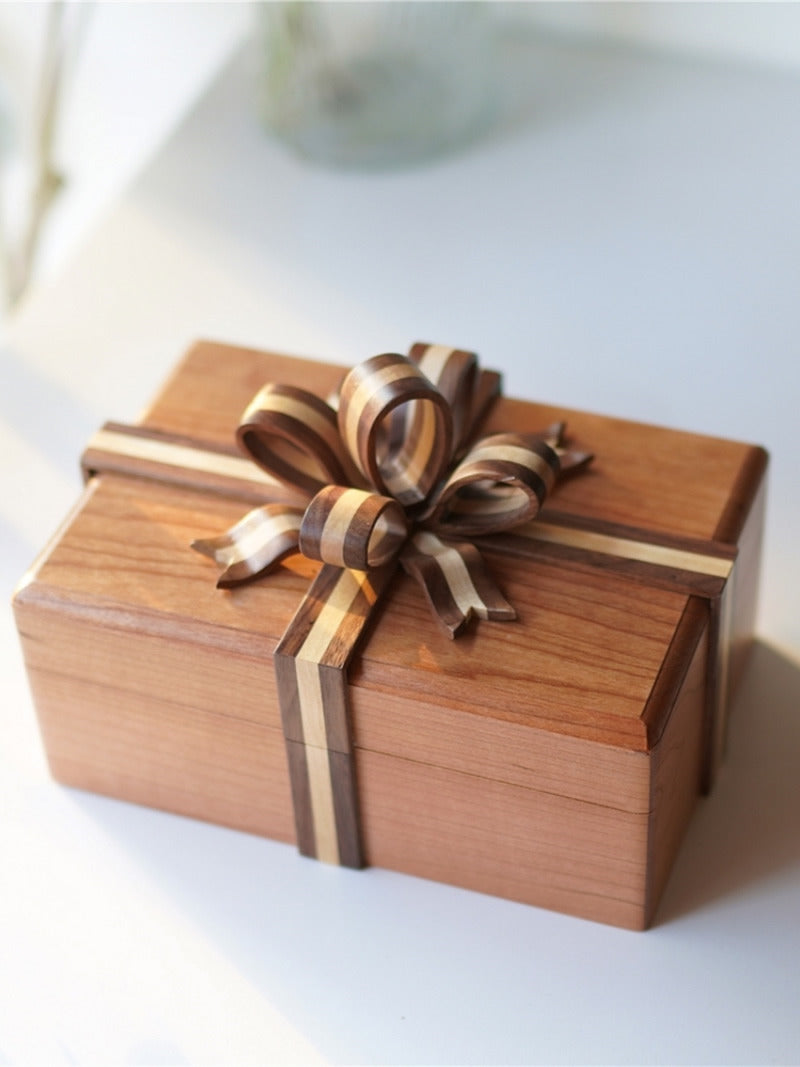 Amazing Gift Box Shape Wooden Jewelry Storage Box