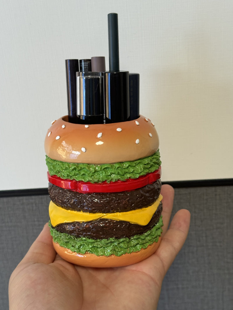 Creative hamburger pen holder, desk storage, photography decoration